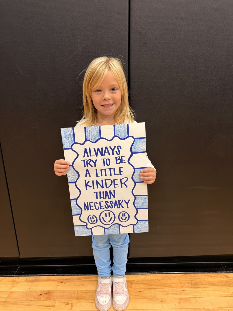 KTQ winner Ayla with quote “Always be a little kinder than necessary” 09/18