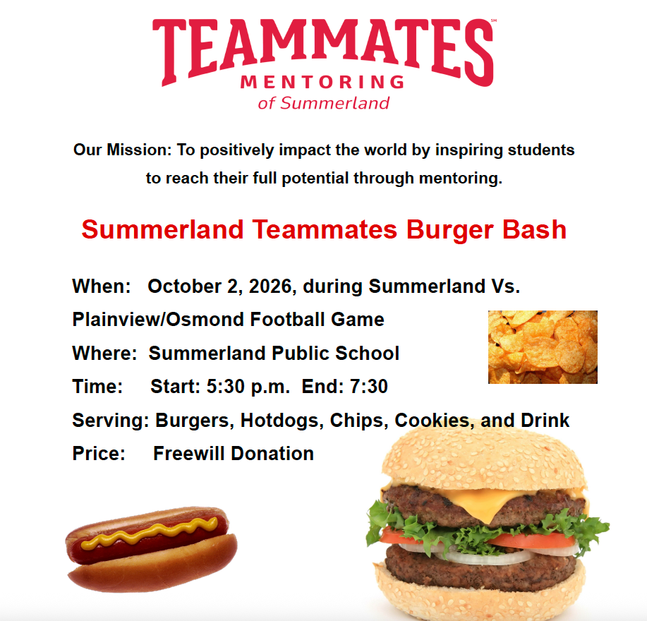Teammates burger bash flyer