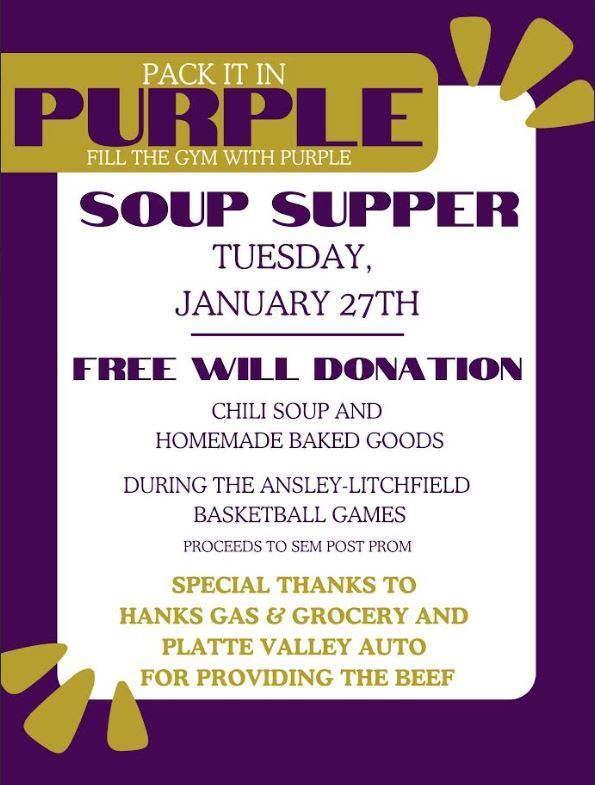 Pack It In Purple Soup Supper