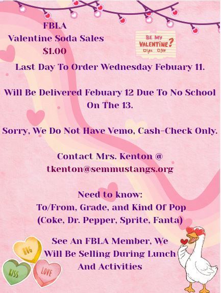 FBLA Valenines Day Flyer 2026