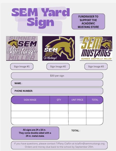 SEM Yard Sign