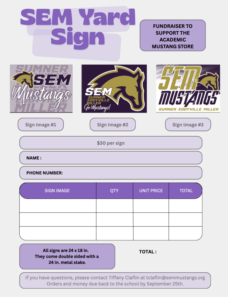 SEM Yard Sign