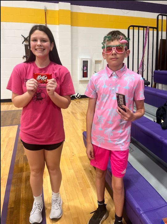 8th Grade Class Winners of Day 1 Color Day