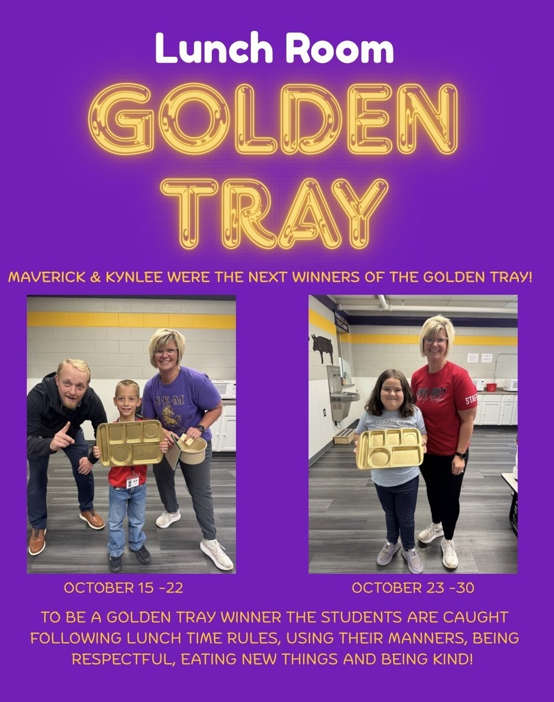 Lunch room golden tray winners