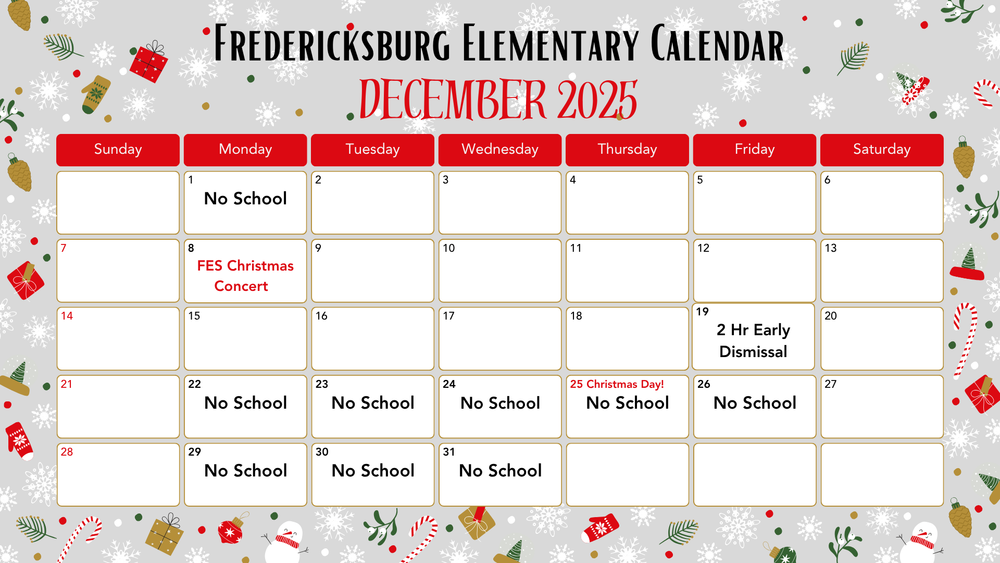 FES December Calendar