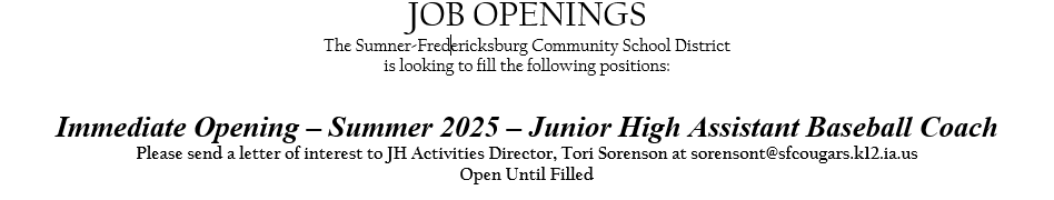 Job Opening