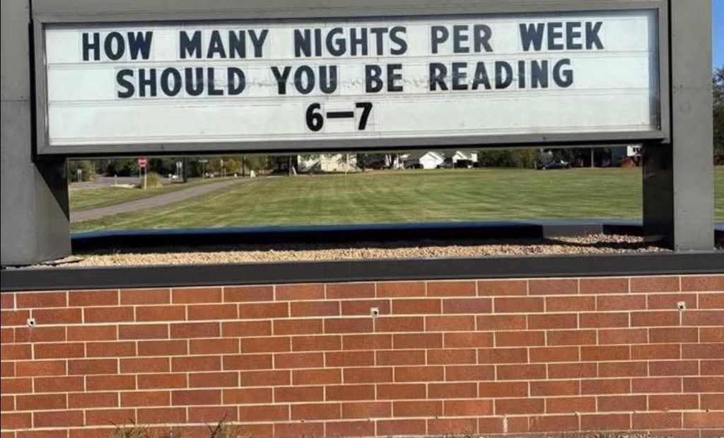 reading sign - 6-7