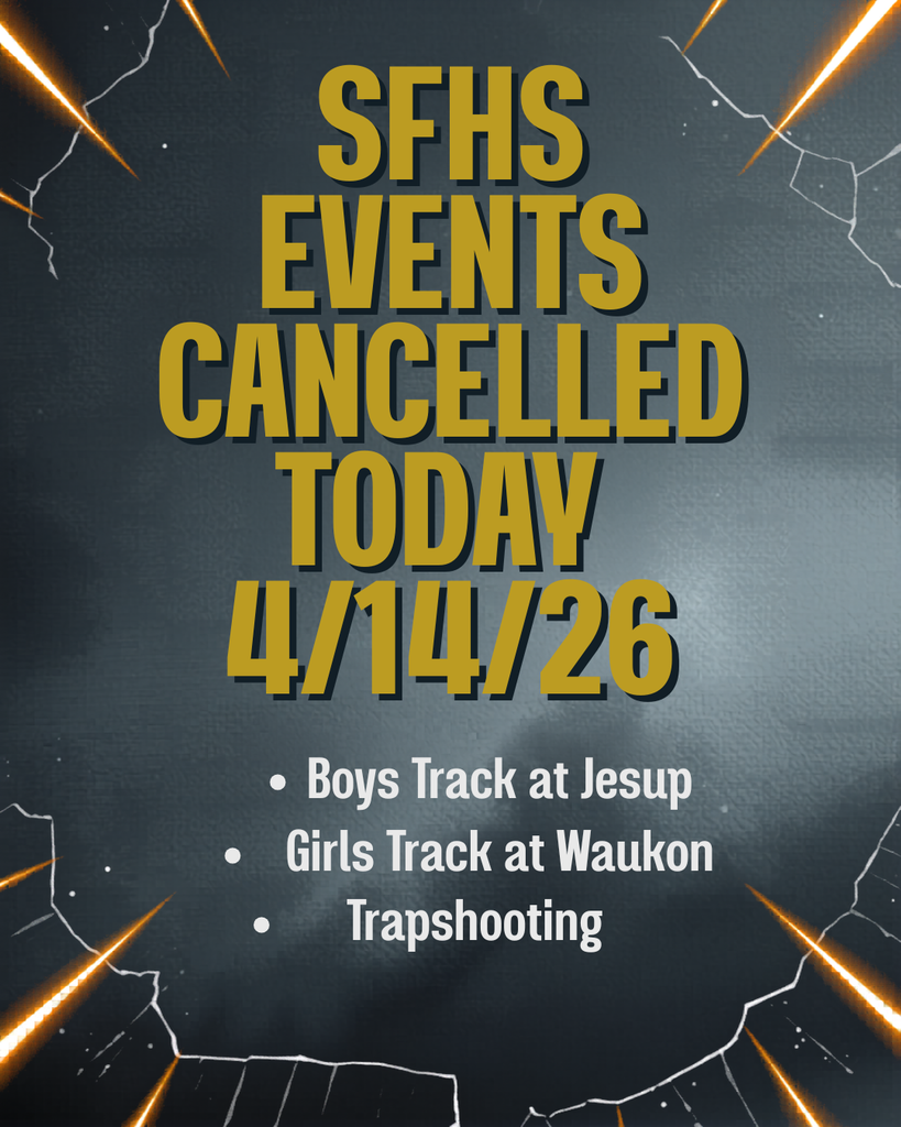 create a template for cancelled events. Boys track at Jesup, Girls Track at Waukon, and Trapshooting are canceled for today.
