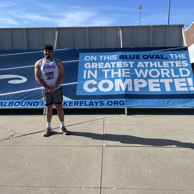 SFHS student-athlete Gavin Trask at the Drake relays