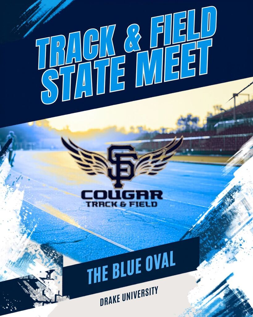 Upcoming SFHS Events the week of May 18 May 18: JV/V Softball @ Starmont 5 PM/7:15 PM May 19: JV/V Softball scrimmage vs Kee @ SFHS 5 PM May 20: No Events May 21: Durant Elementary "Air Bounce Day" @ SFHS. 2A State Track Meet, Drake University May 22: 2A State Track Meet, Drake University May 23: 2A State Track Meet, Drake University