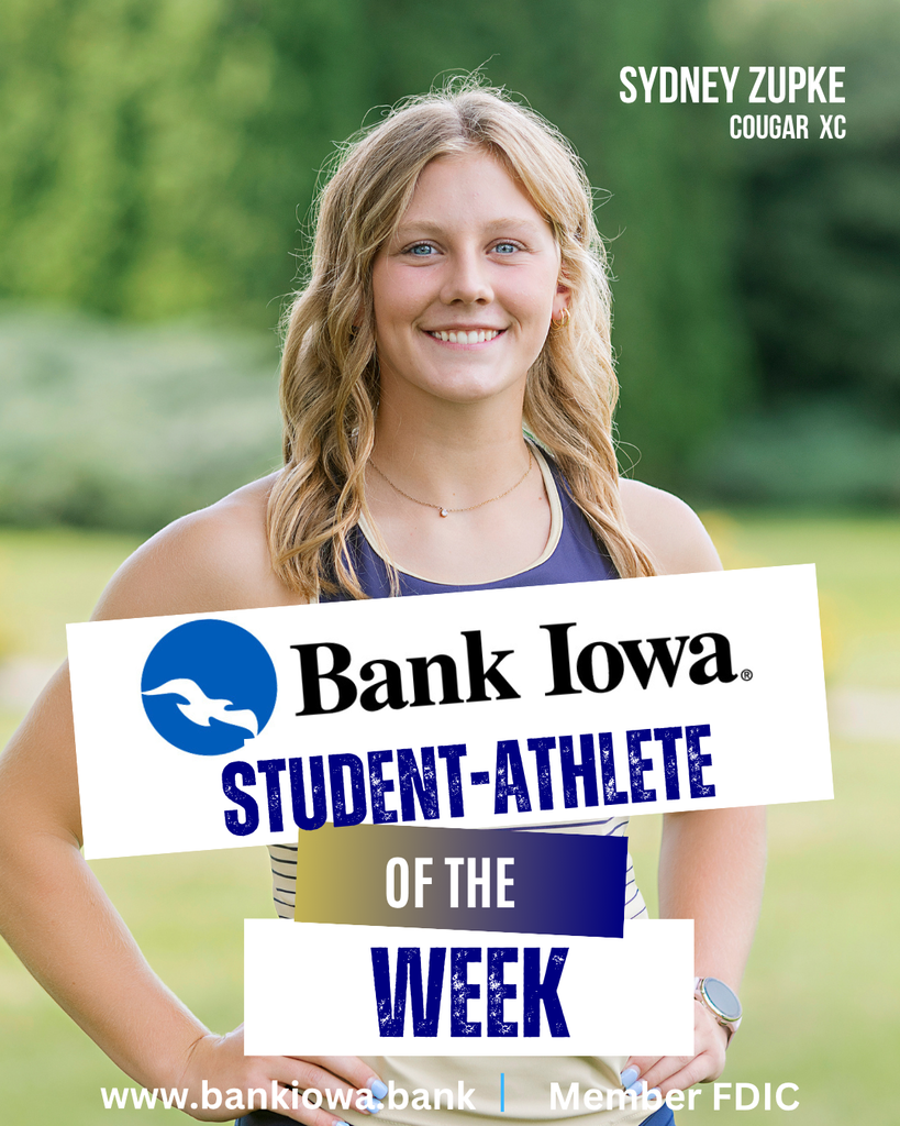 Bank Iowa SFHS Student-Athletes of the Week: Sydney Zupke & Brynn Rethamel "Brynn has always been outgoing and will do whatever is expected of her. She supports the cheer program and even came to cheer on the middle school girls at their first game. She is willing to try new stunts and takes into consideration all techniques. She is responsible, always laughing, and is positive about all things. She is someone I can count on to be a good leader and do what's best." - Coach Volker "Sydney's determination, resiliency, and selflessness sets the path for our team. She has put in relentless physical and mental work to rebuild her strength and embrace her role with total commitment. Sydney gives everything she has to the team, inspiring her teammates to believe in themselves and do the same. We cannot wait to see what the postseason will bring for Sydney and our team!" - Coach Jones