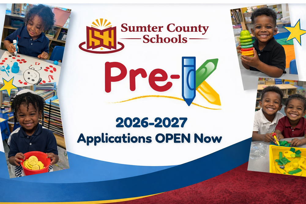 Sumter County School Pre-K Registration 2026-2027 Application Open Now