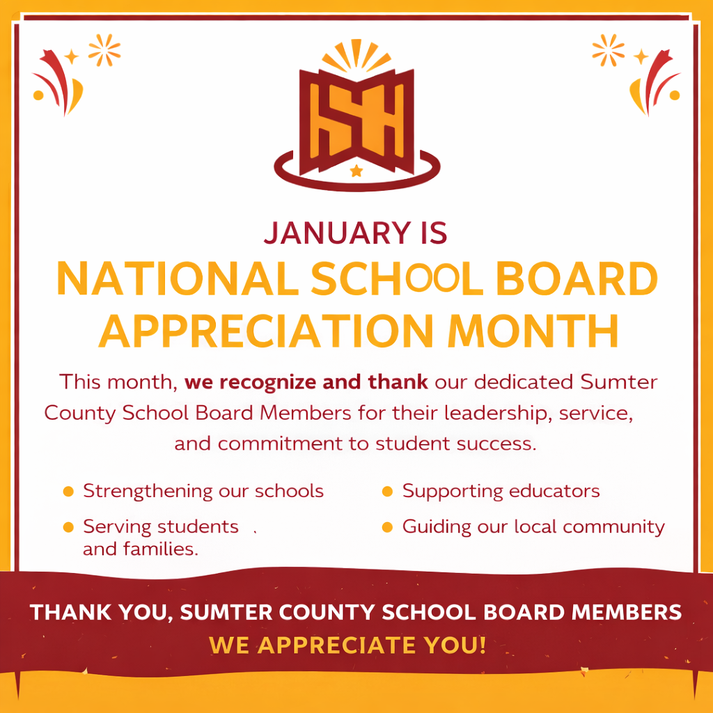 January is National School Board Appreciation Month