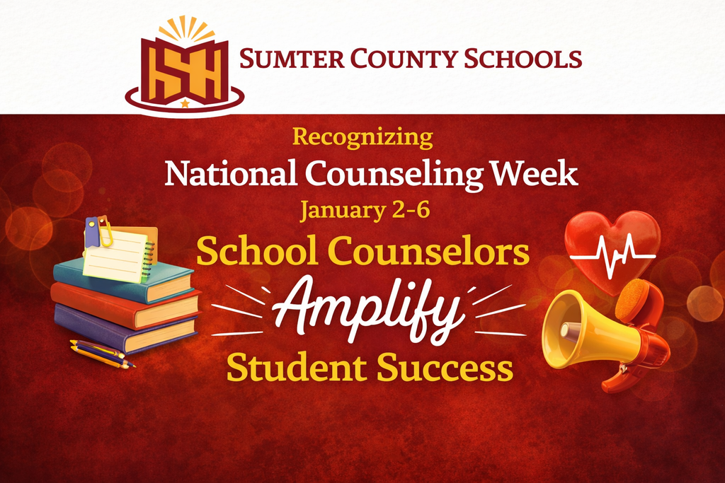 Recognizing National Counseling Week January 2-6. School Counselors Amplify Student Success