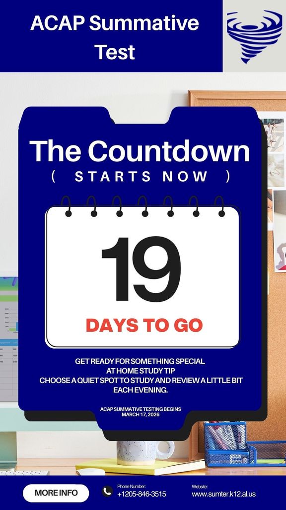 19 days and counting until the ACAP Summative Test