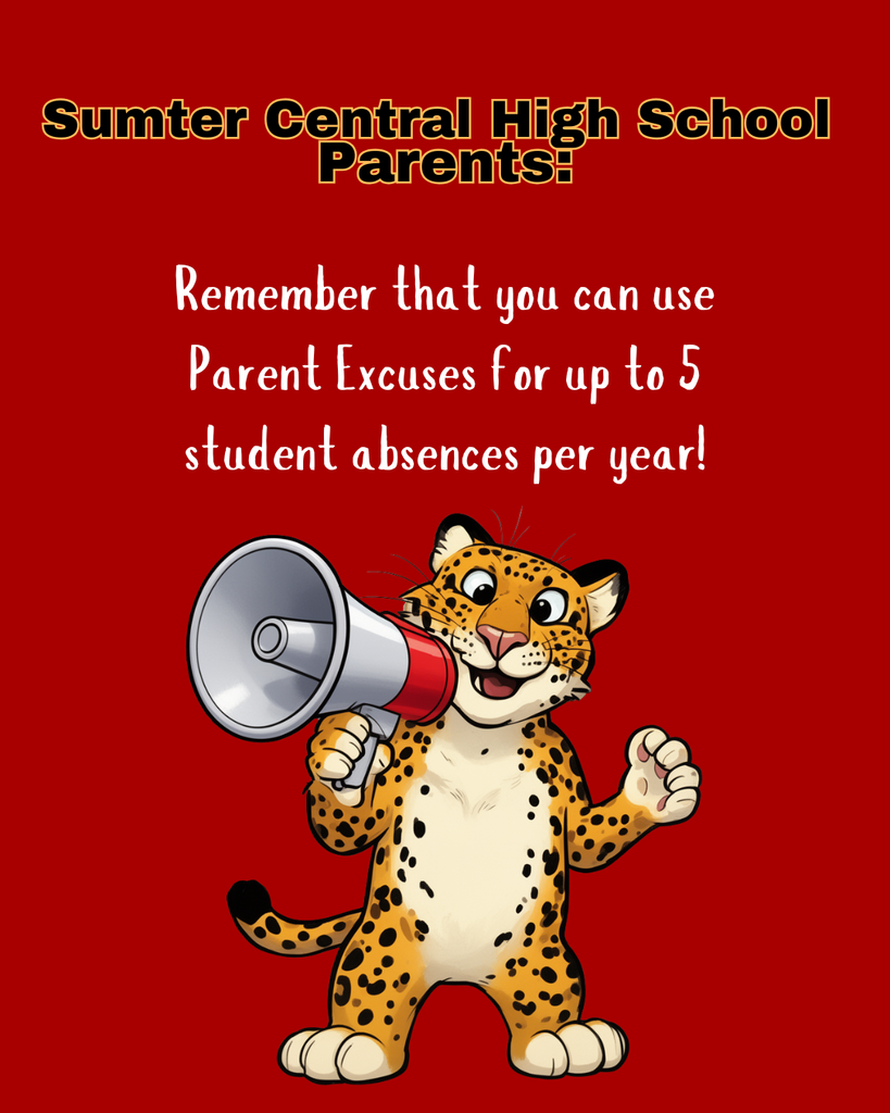 Parent remember they have 5 excuses for student absence
