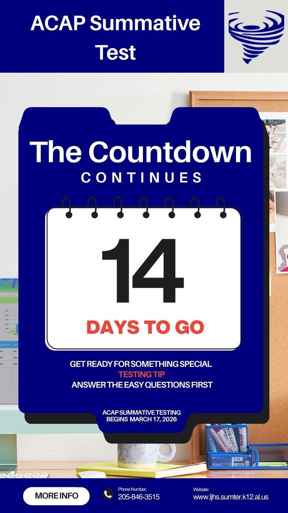 14 days until the ACAP test. Testing tip - Answer the easy questions first.