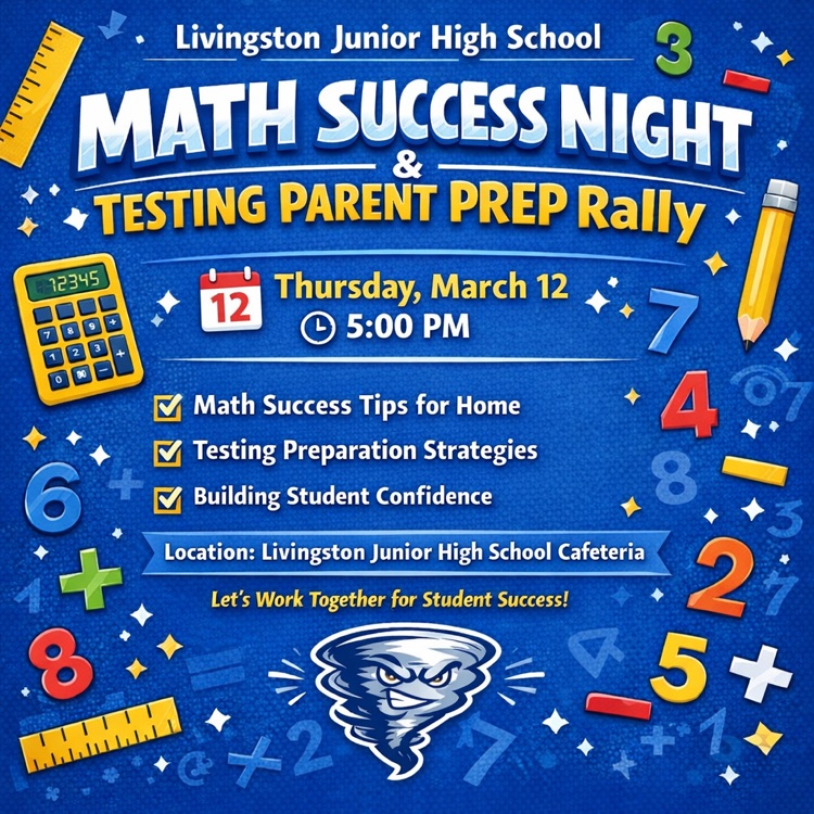 LJHS is having our Math Success Night on Thursday, March 12,2026.
