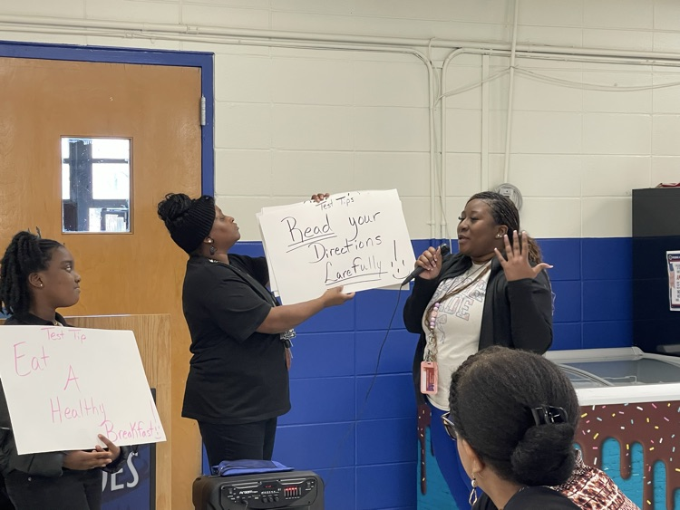 4th grade teachers shared testing tips.