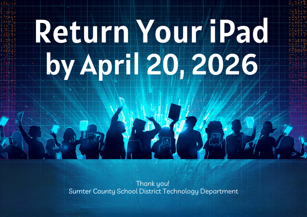 I pad return date flyer