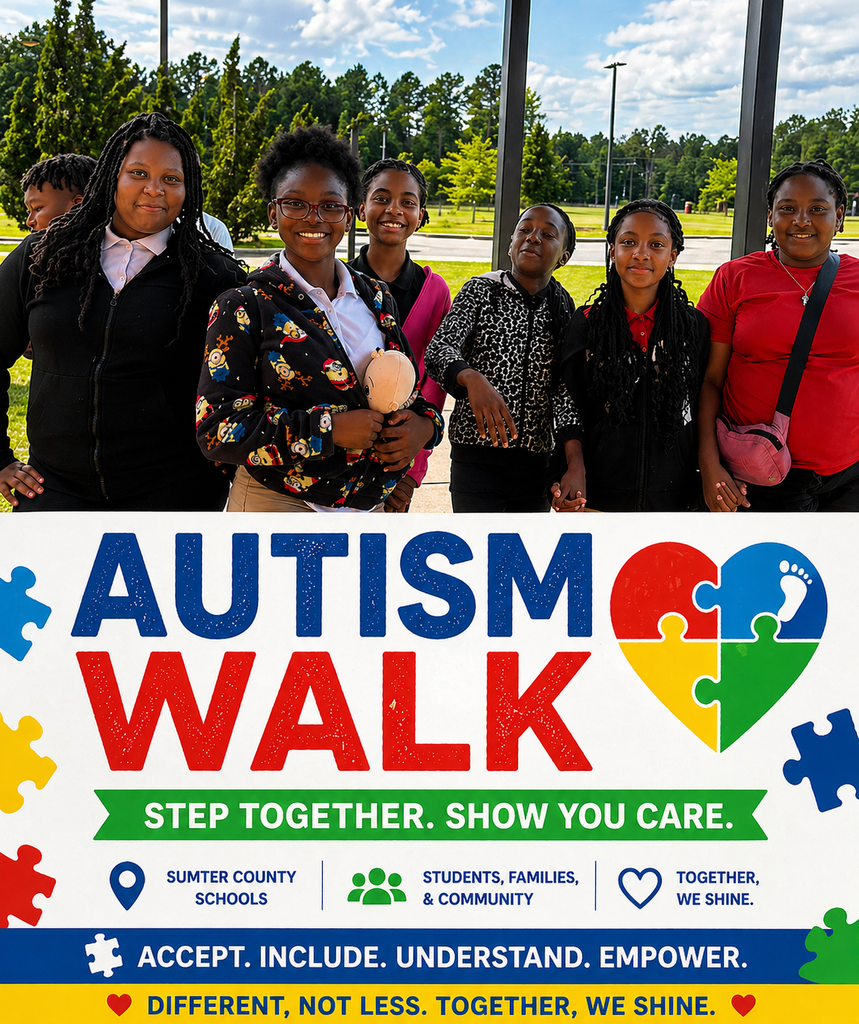 Autism walk community support poster