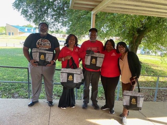 Teacher Appreciation Week. Gifts from Board Member James and Board Member Jones.