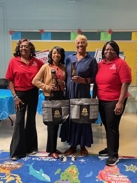 Teacher Appreciation Week. Gifts from Board Member James and Board Member Jones.