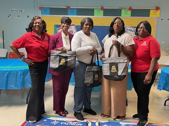 Teacher Appreciation Week. Gifts from Board Member James and Board Member Jones.