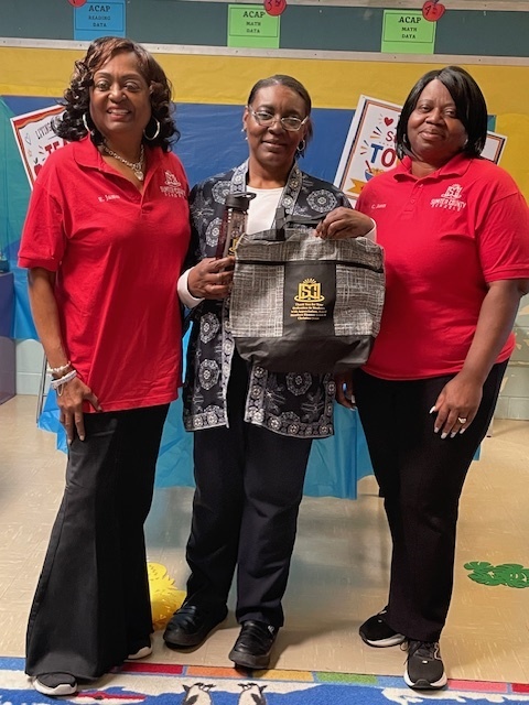 Teacher Appreciation Week. Gifts from Board Member James and Board Member Jones.