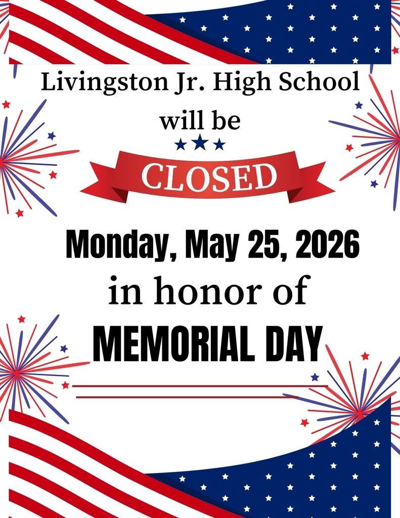 Memorial Day school closure notice.