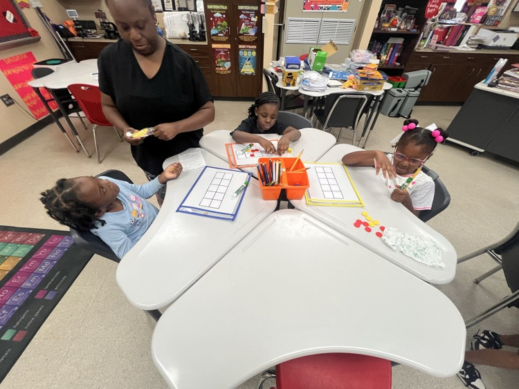 students working in small group