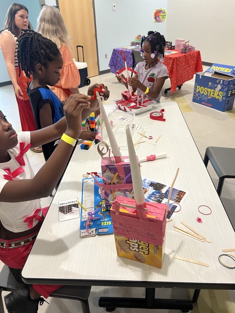 students creating and item
