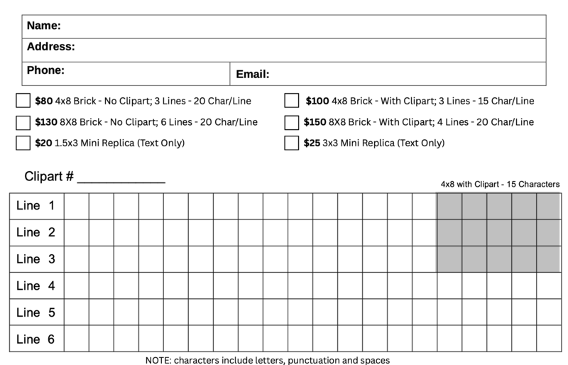 sample order form