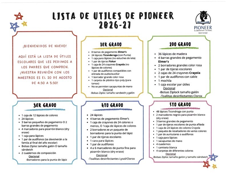 Pioneer - Spanish