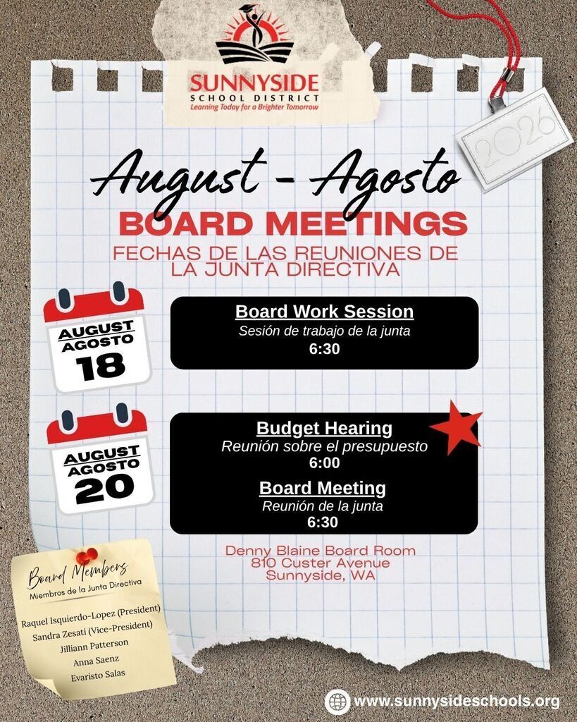 August Board Meetings