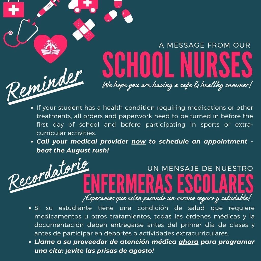 Message from Our School Nurses