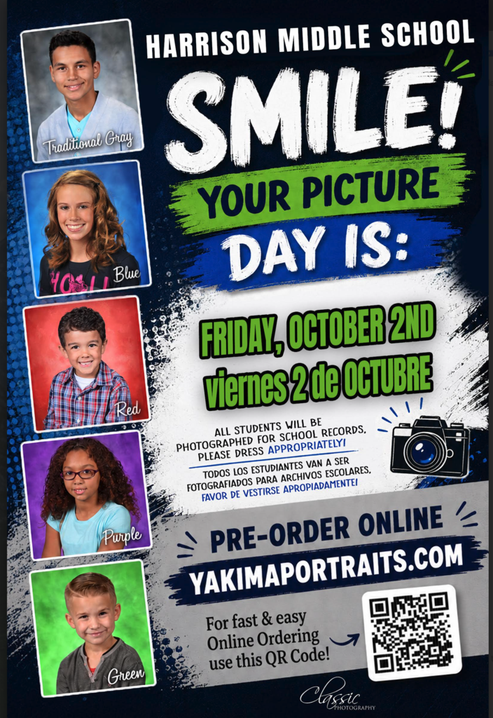 Picture Day will be Friday, October 2nd!