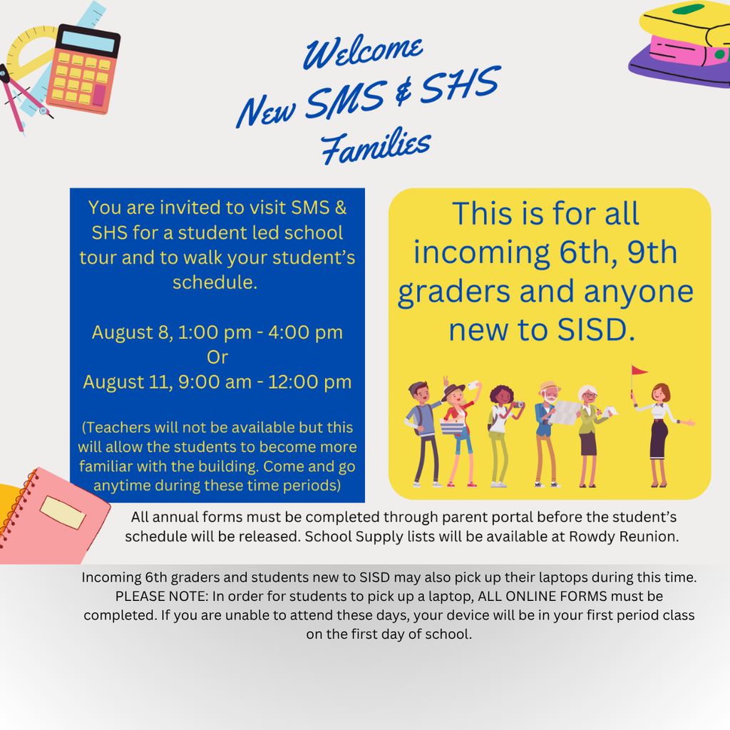 SISD SMS and SHS Invitation