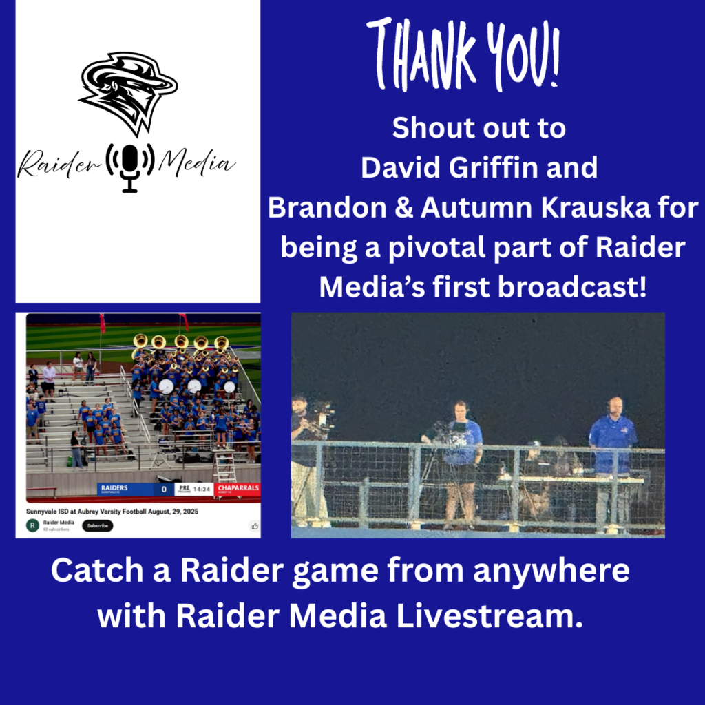 Raider Media Thank You