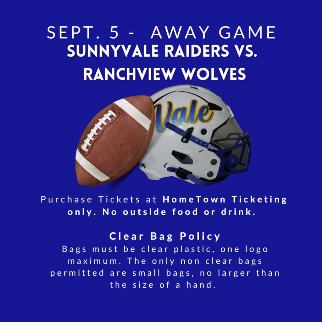 Sept. 5 Raider Game