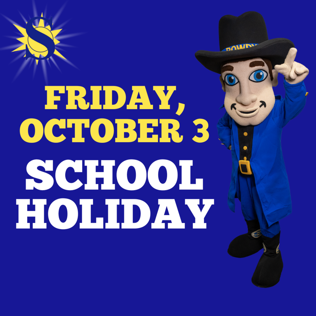 Friday, Oct. 3 - School Holiday