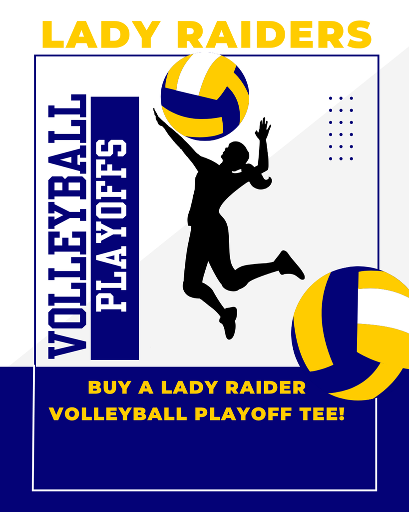 Lady Raider Volleyball Playoffs tee: https://sunfiretees.com/products/2025-volleyball-playoff-shirt