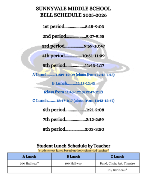 SMS Fall Feast Bell Schedule