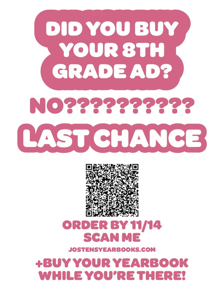 8th Grade Yearbook Ad