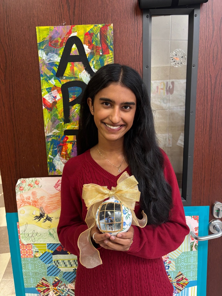 Sara John and ornament