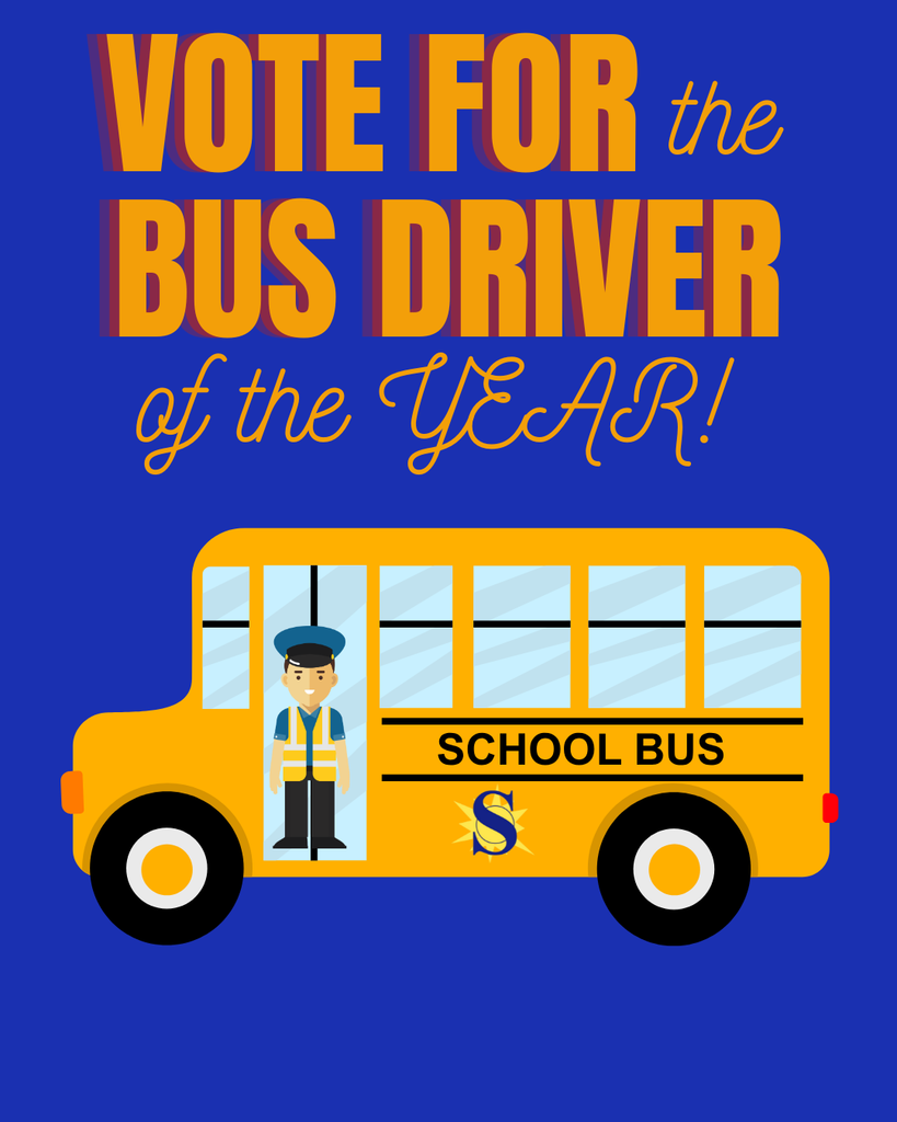 Bus Driver of the Year! Vote Now: https://forms.gle/4Qdt1aRWU1EpYrnr7