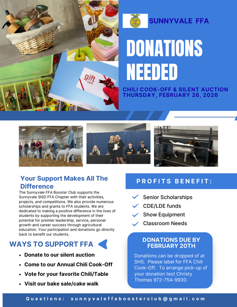 FFA Chili Cook-off & Silent Auction