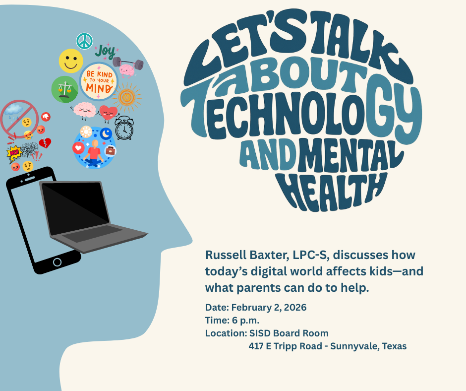 Technology & Mental Health - Feb. 2, SISD Board Room 6 p.m.