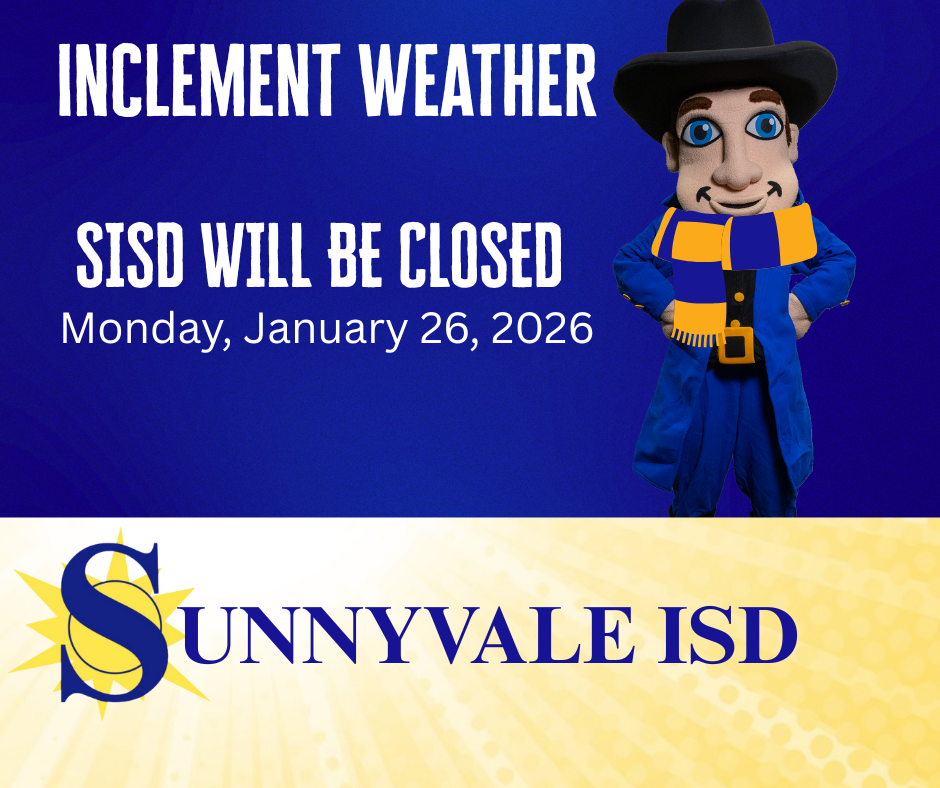 SISD Campuses are Closed for Monday, January 26, 2026 Due to Inclement Weather