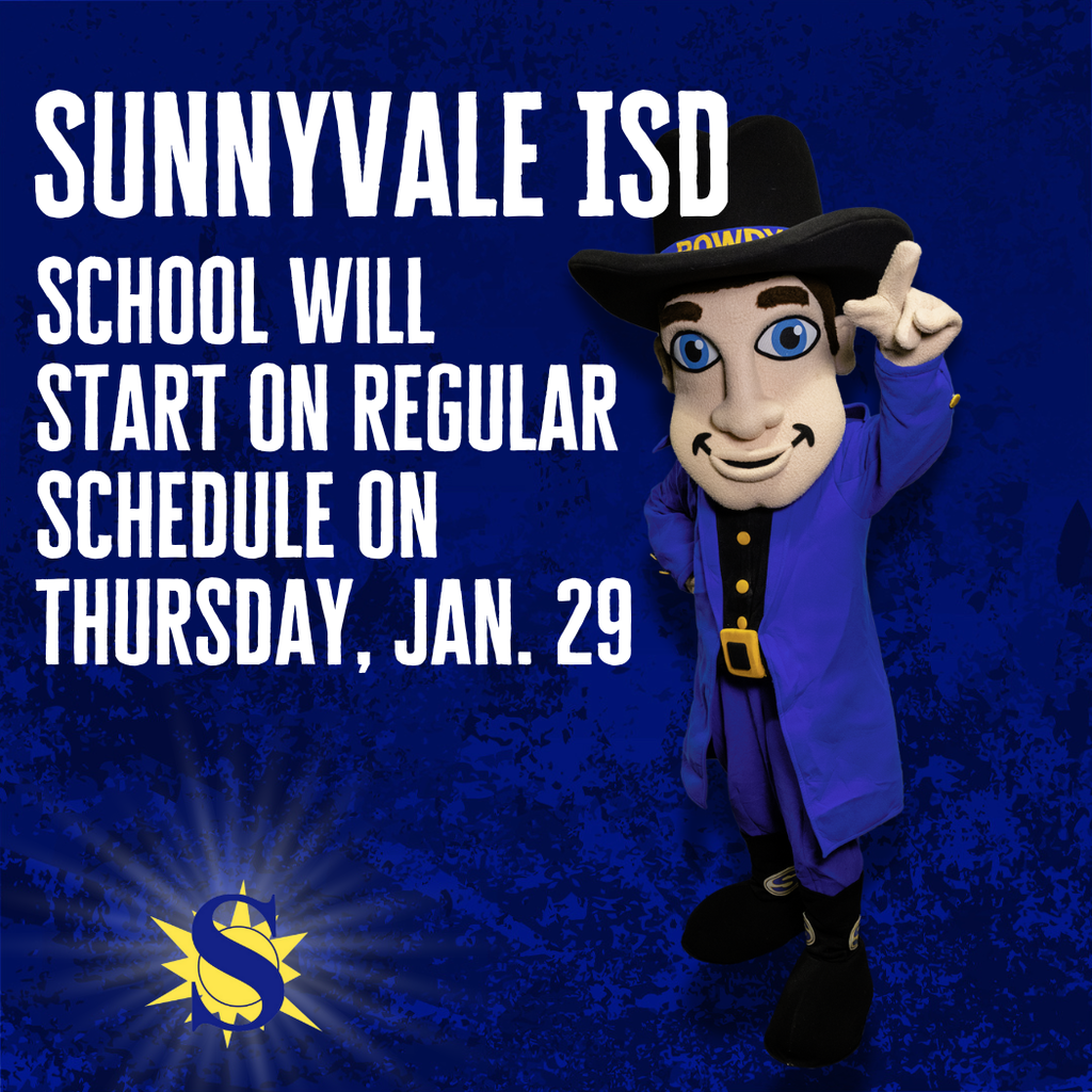SISD Campuses Open on Regular Schedule - Jan. 29